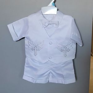 Boys Christening Baptism outfit set